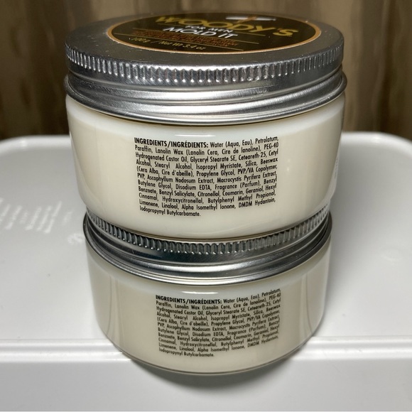 Woody's Mold It Styling Paste for Men 3.4 Oz Med Hold Matte Pomade Wax SET OF 2 - Picture 4 of 11
